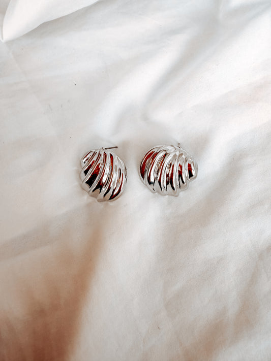 Orecchini Gertrude in acciaio inox colore oro e argento