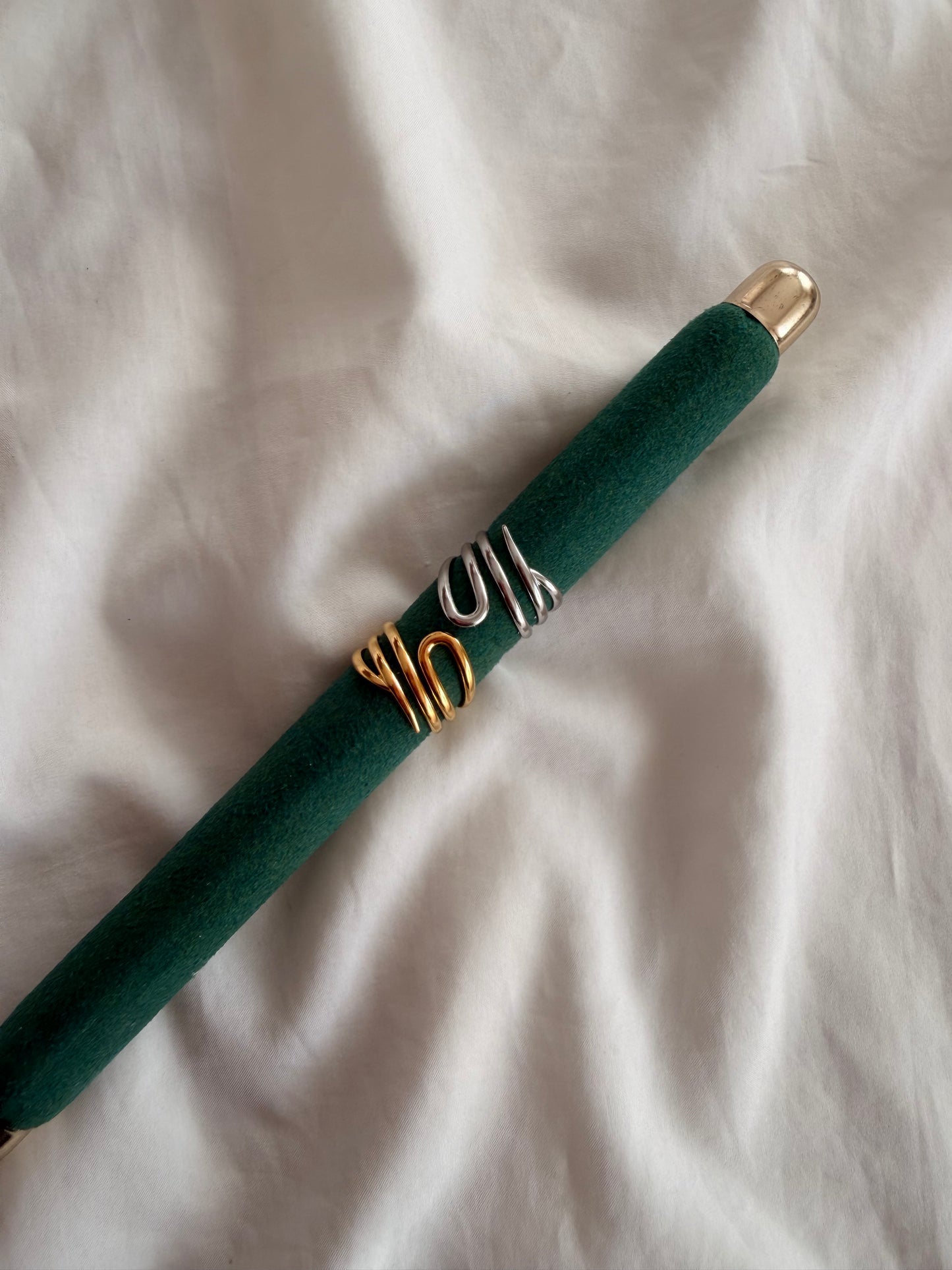 Anello Anita in acciaio inox in oro e argento regolabile