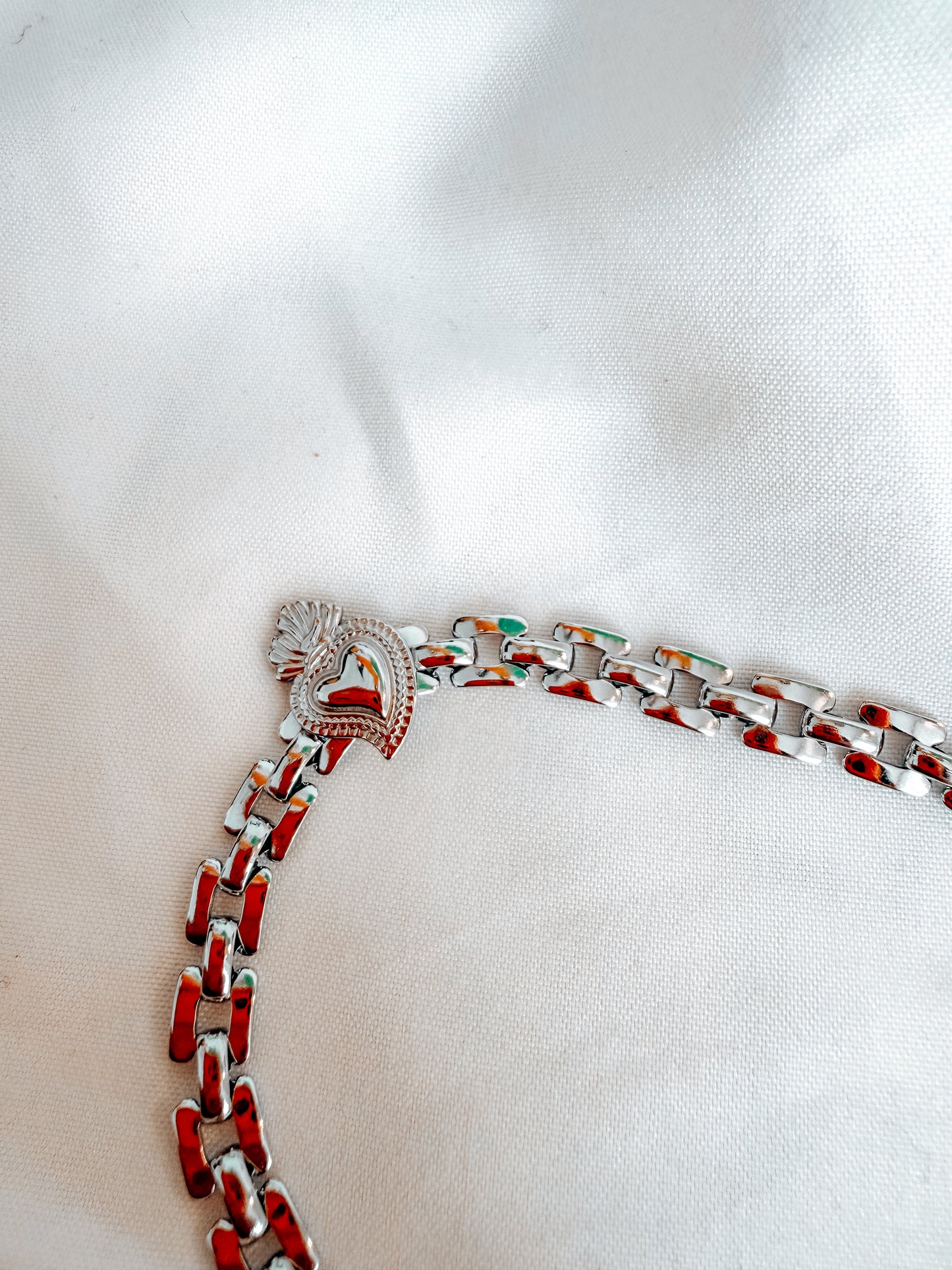 Bracciale “Saffo” in acciaio inox color argento e oro