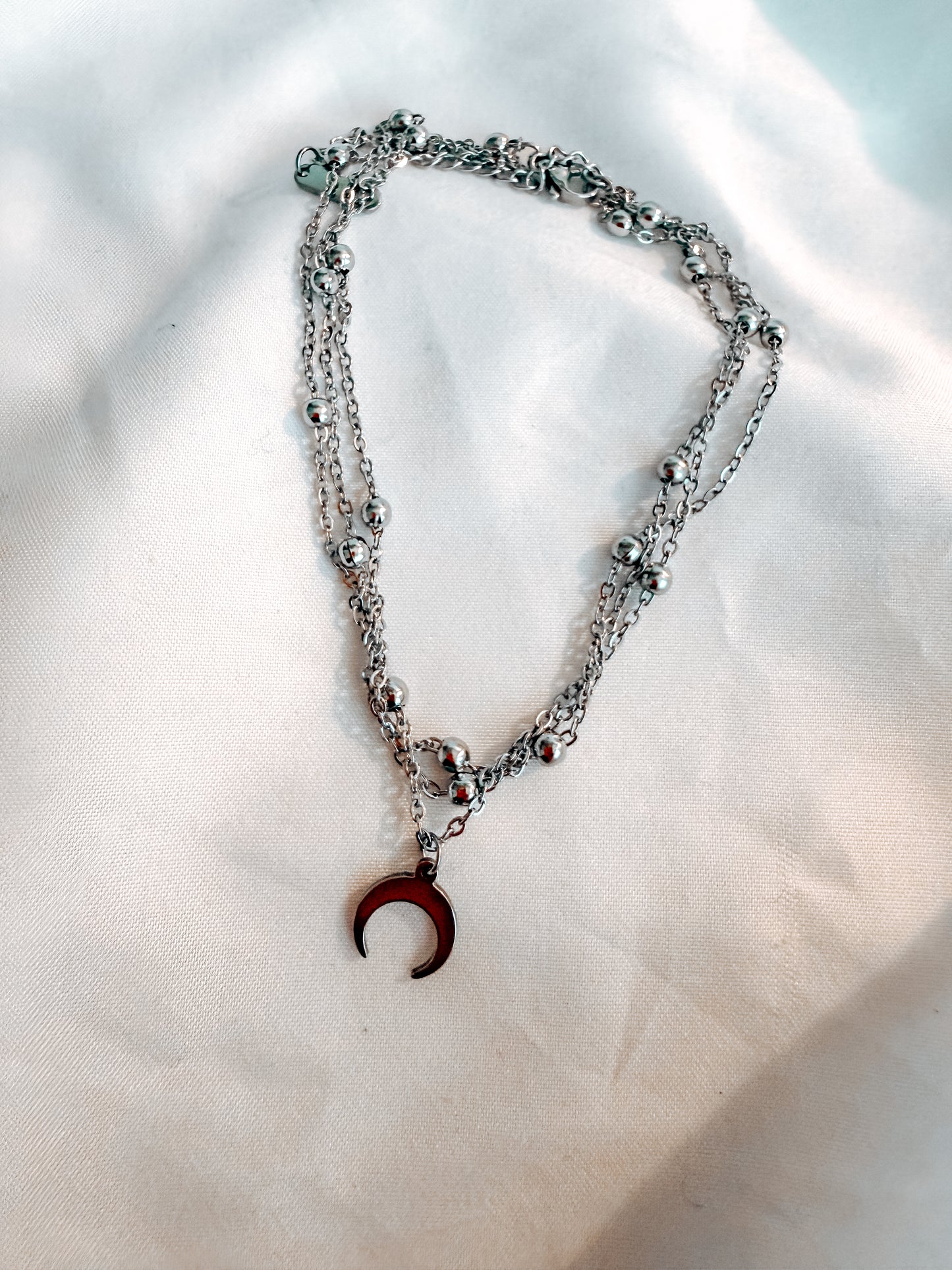 Cavigliera “Mitchell” in acciaio inox color argento