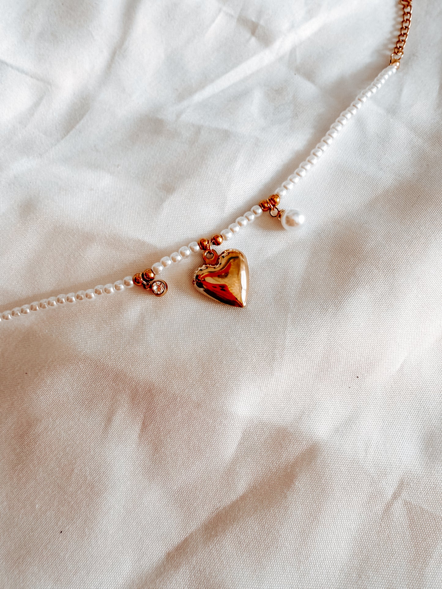 Bracciale Vera in acciaio inox e perline colore oro