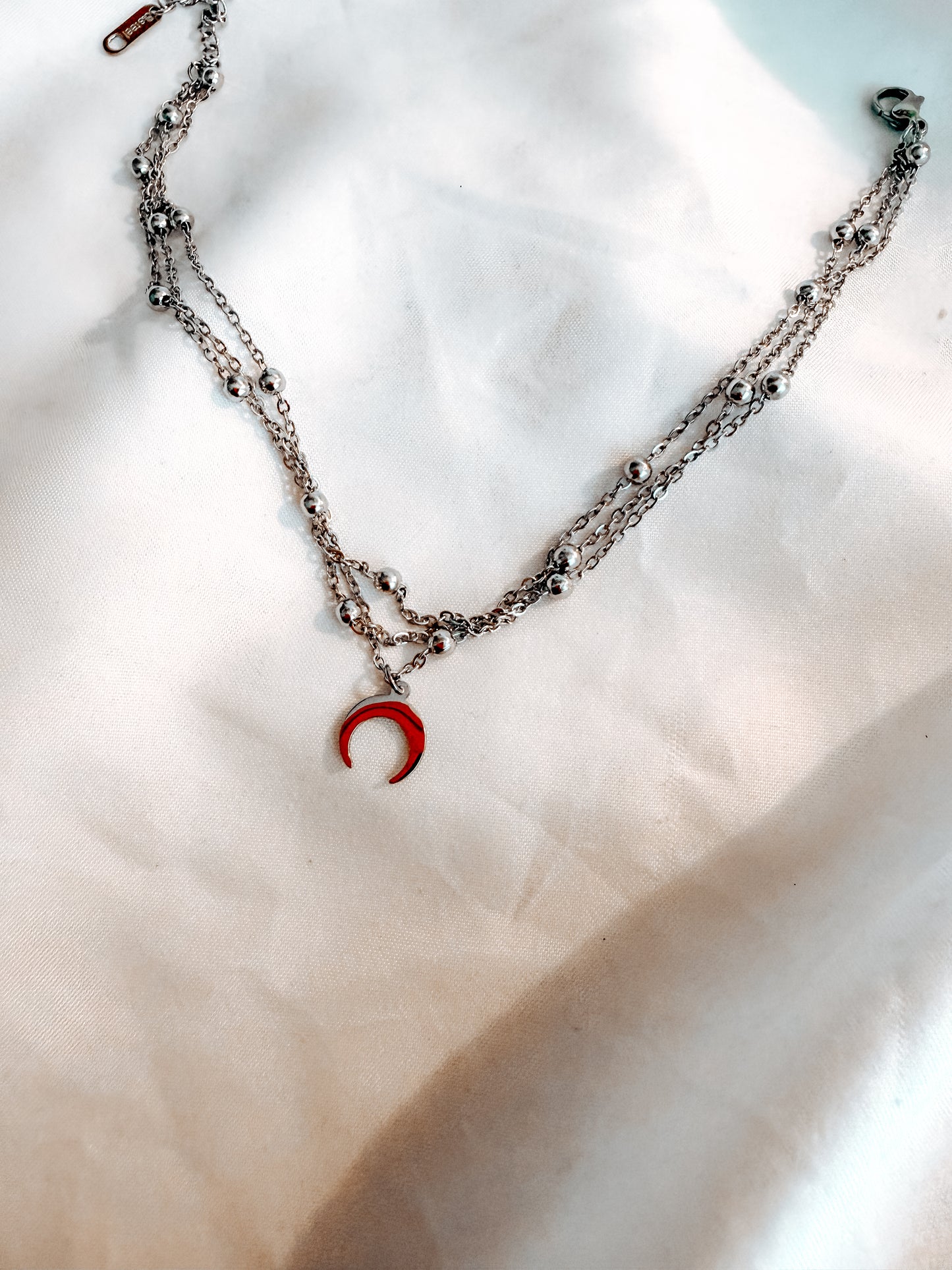 Cavigliera “Mitchell” in acciaio inox color argento