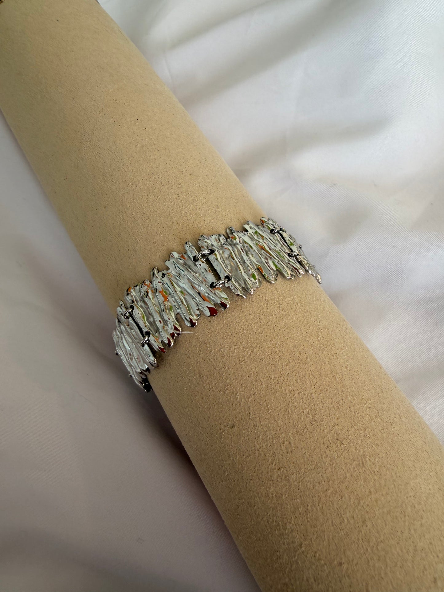 Bracciale “Malala” in acciaio inox. Color argento e oro