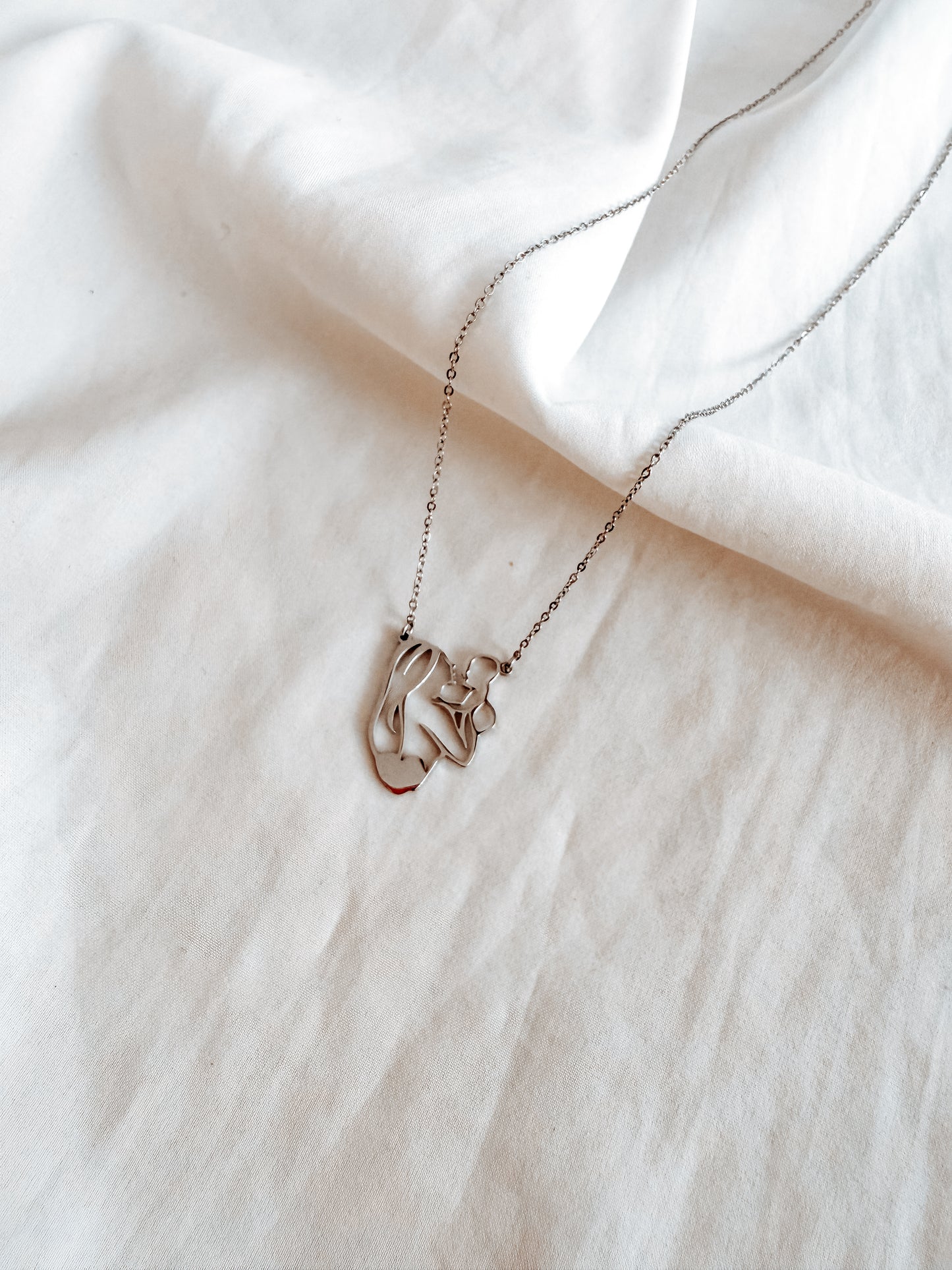 Collana Mummy in acciaio inox, colore oro e argento