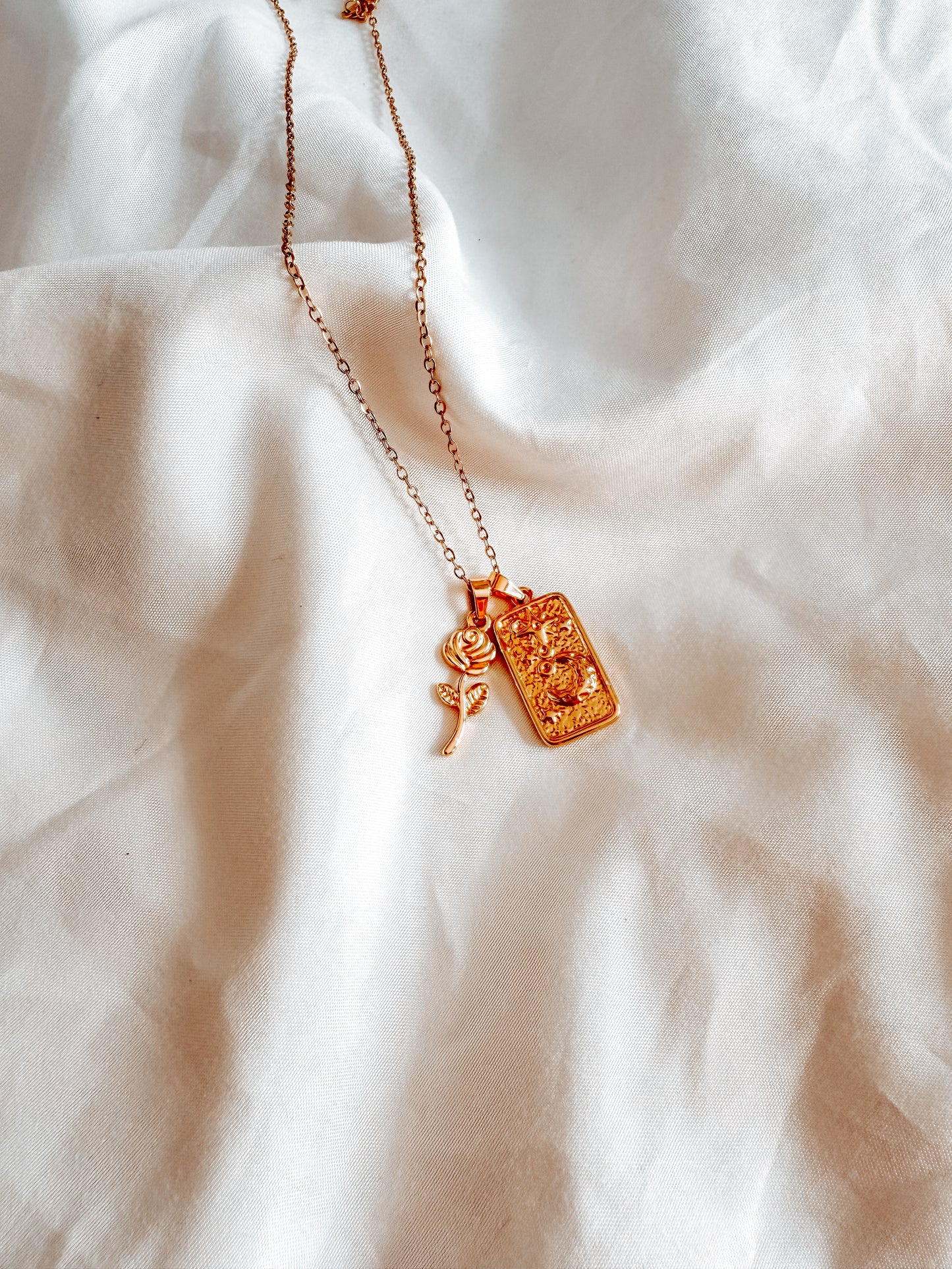 Collana Margherita special in acciaio inox, in oro e argento