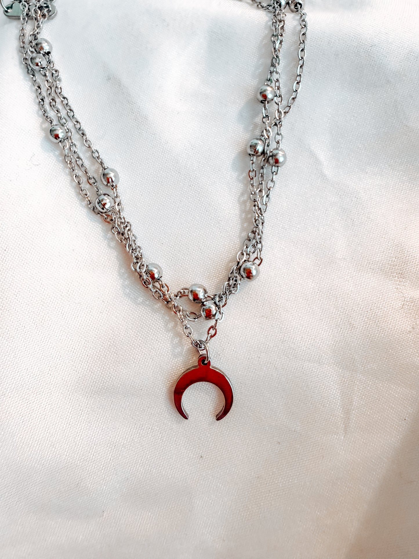 Cavigliera “Mitchell” in acciaio inox color argento