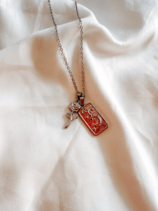 Collana Margherita special in acciaio inox, in oro e argento