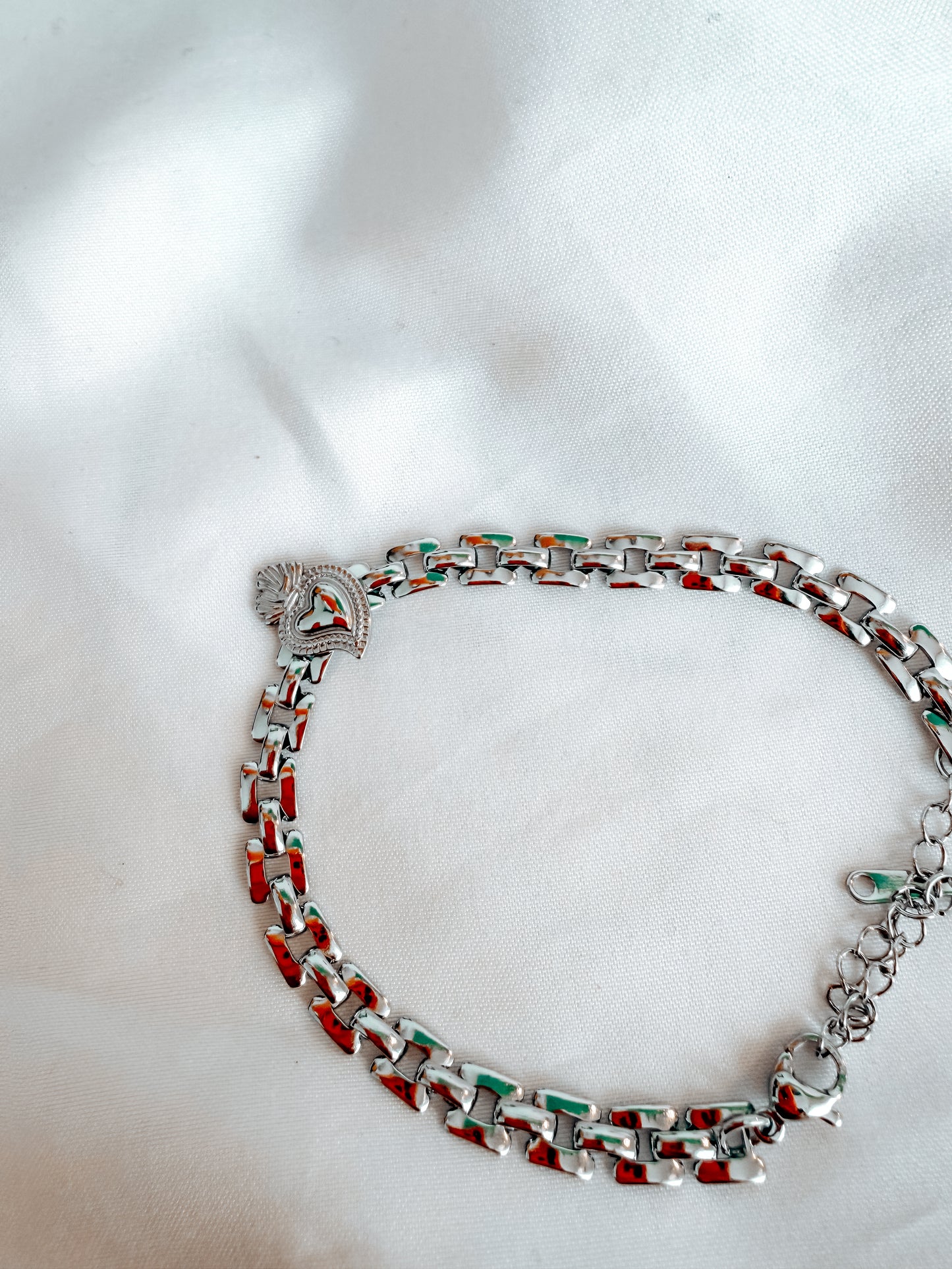 Bracciale “Saffo” in acciaio inox color argento e oro