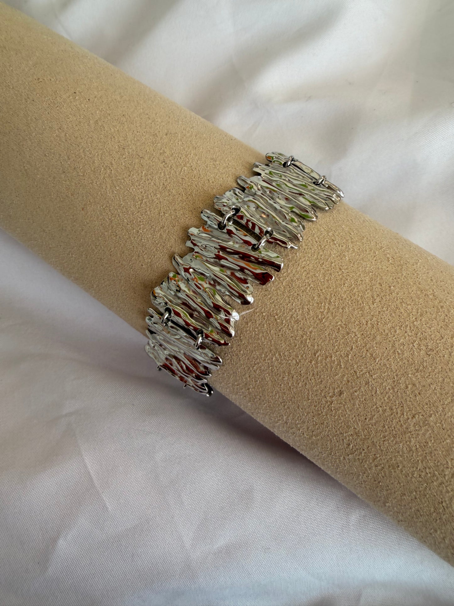 Bracciale “Malala” in acciaio inox. Color argento e oro