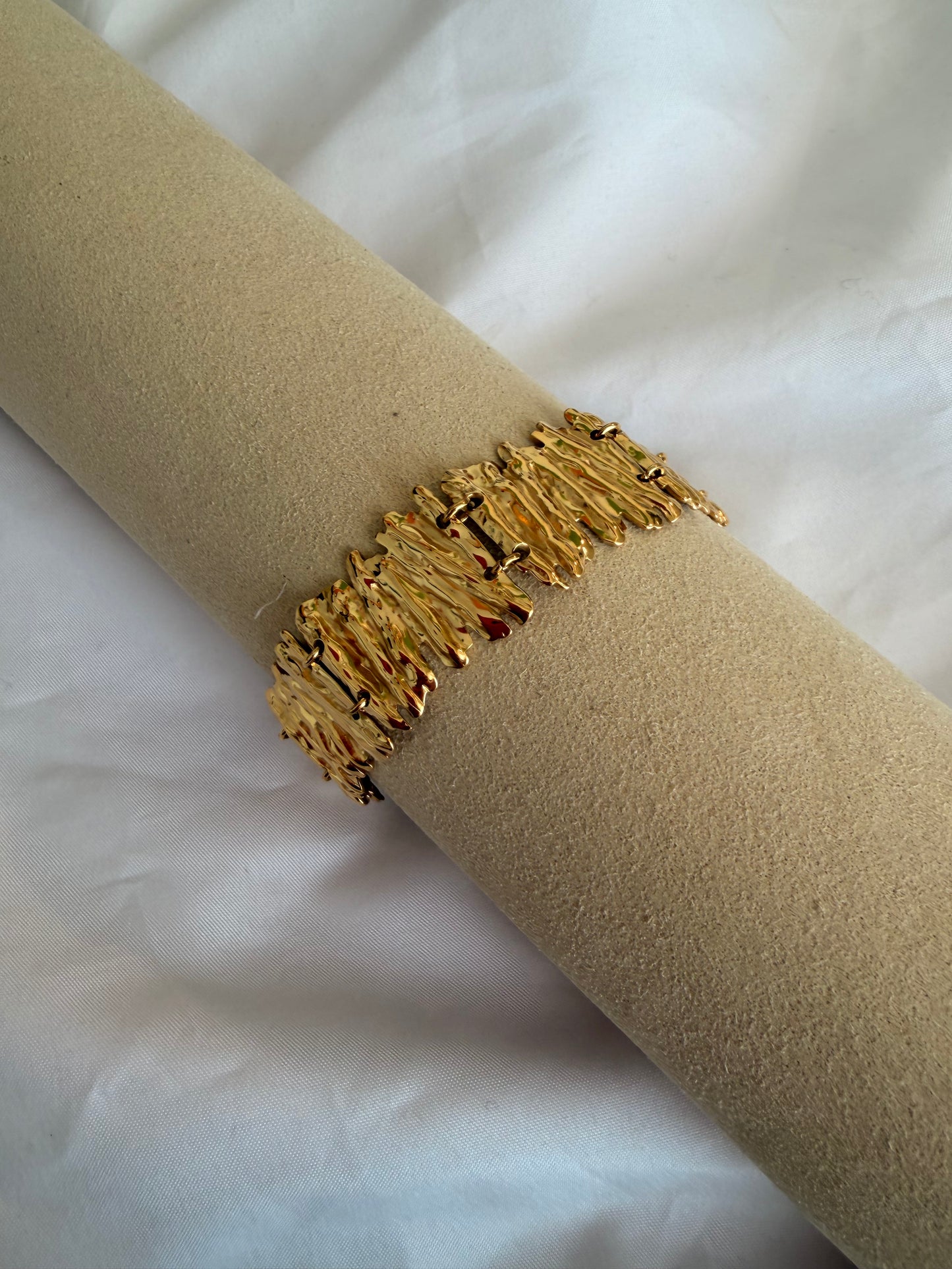 Bracciale “Malala” in acciaio inox. Color argento e oro