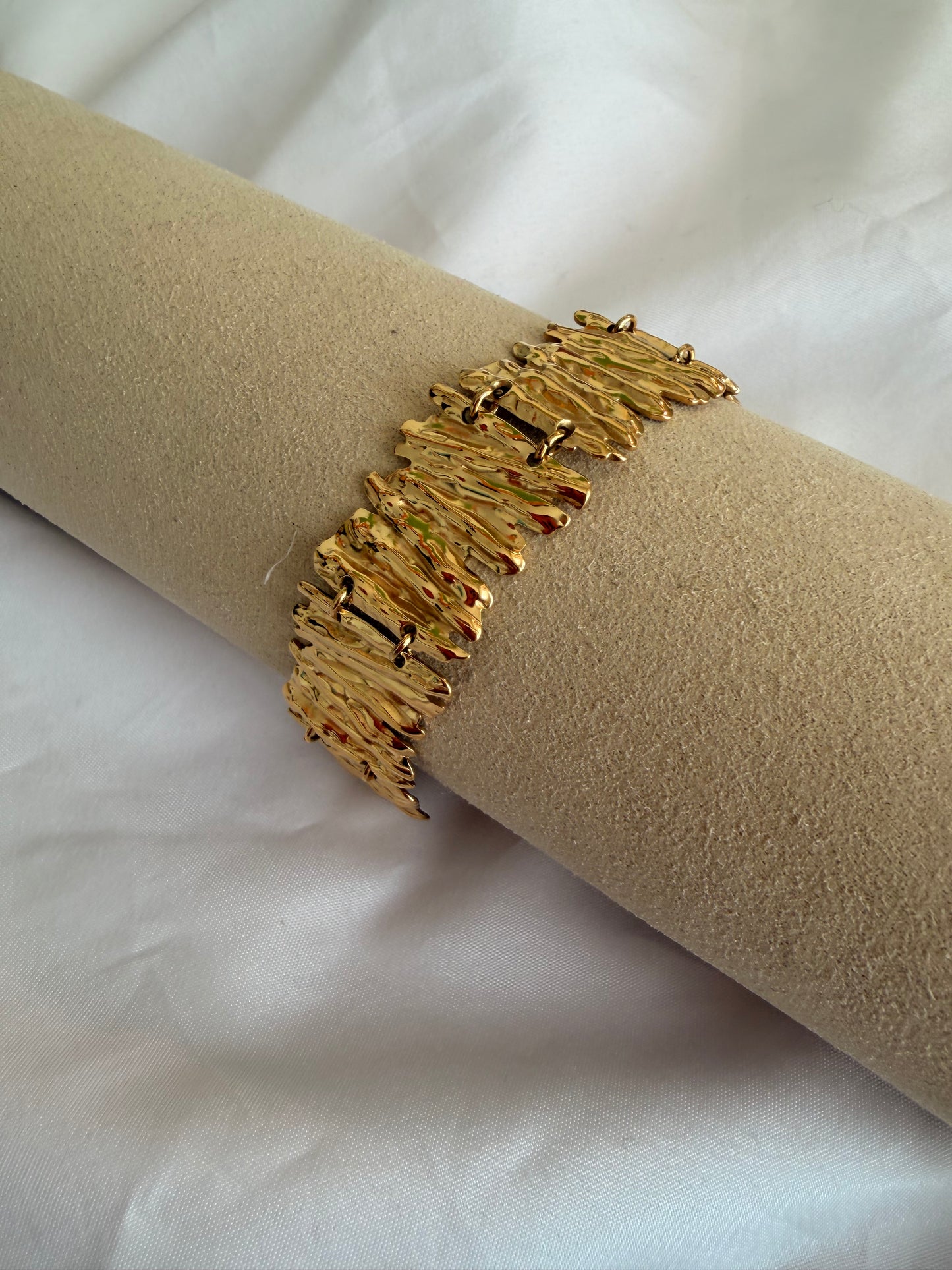 Bracciale “Malala” in acciaio inox. Color argento e oro