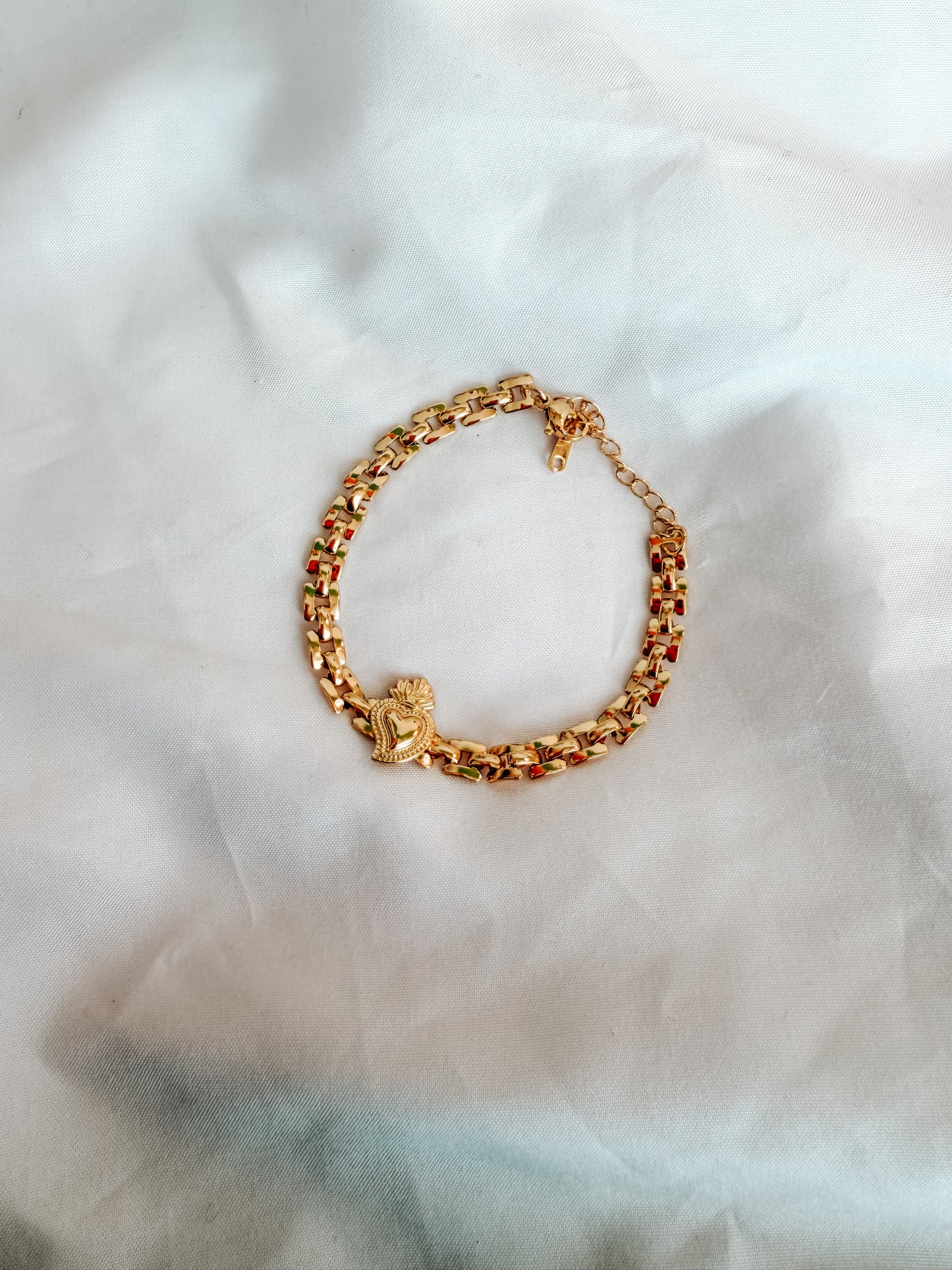 Bracciale “Saffo” in acciaio inox color argento e oro