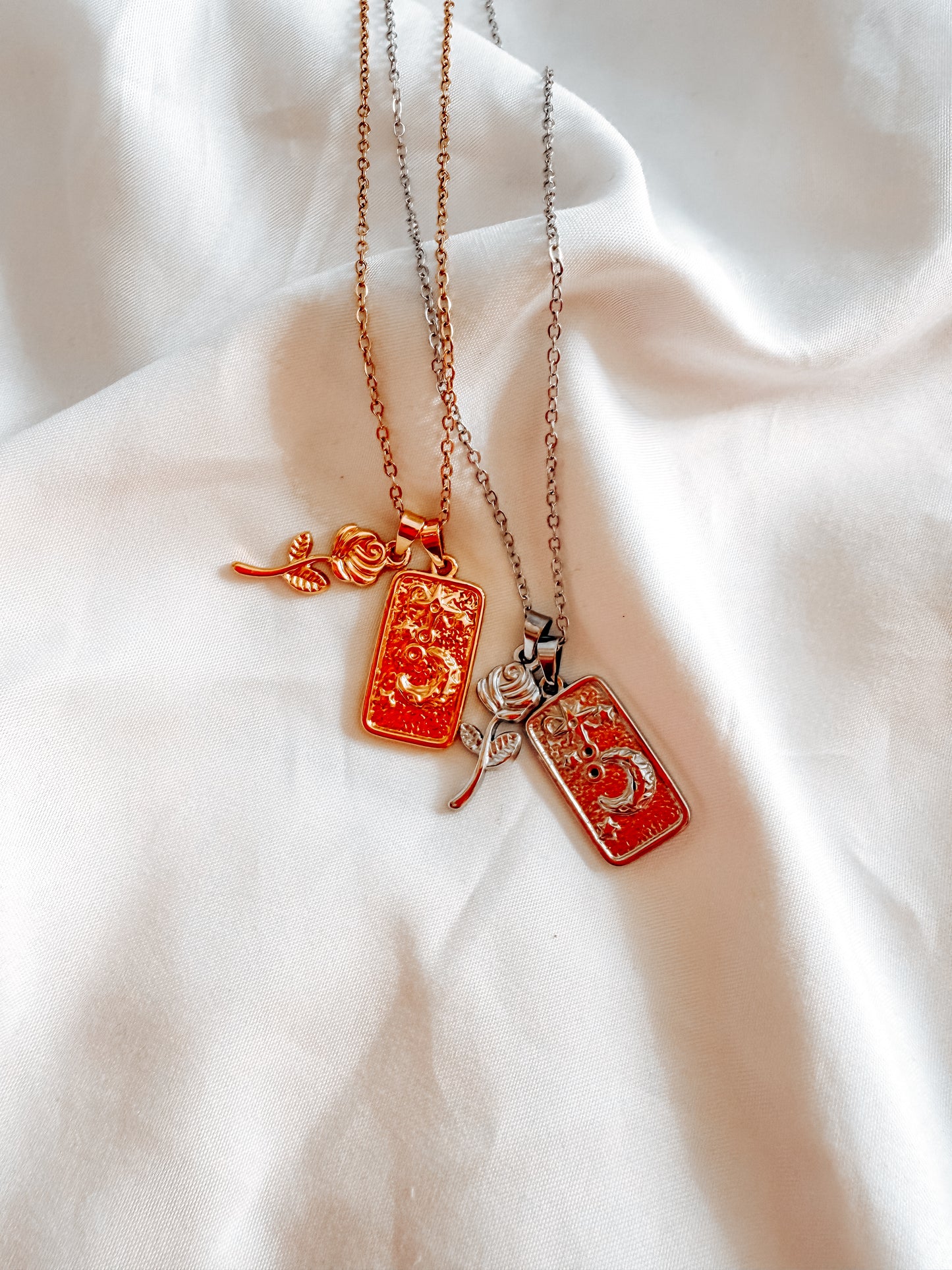 Collana Margherita special in acciaio inox, in oro e argento