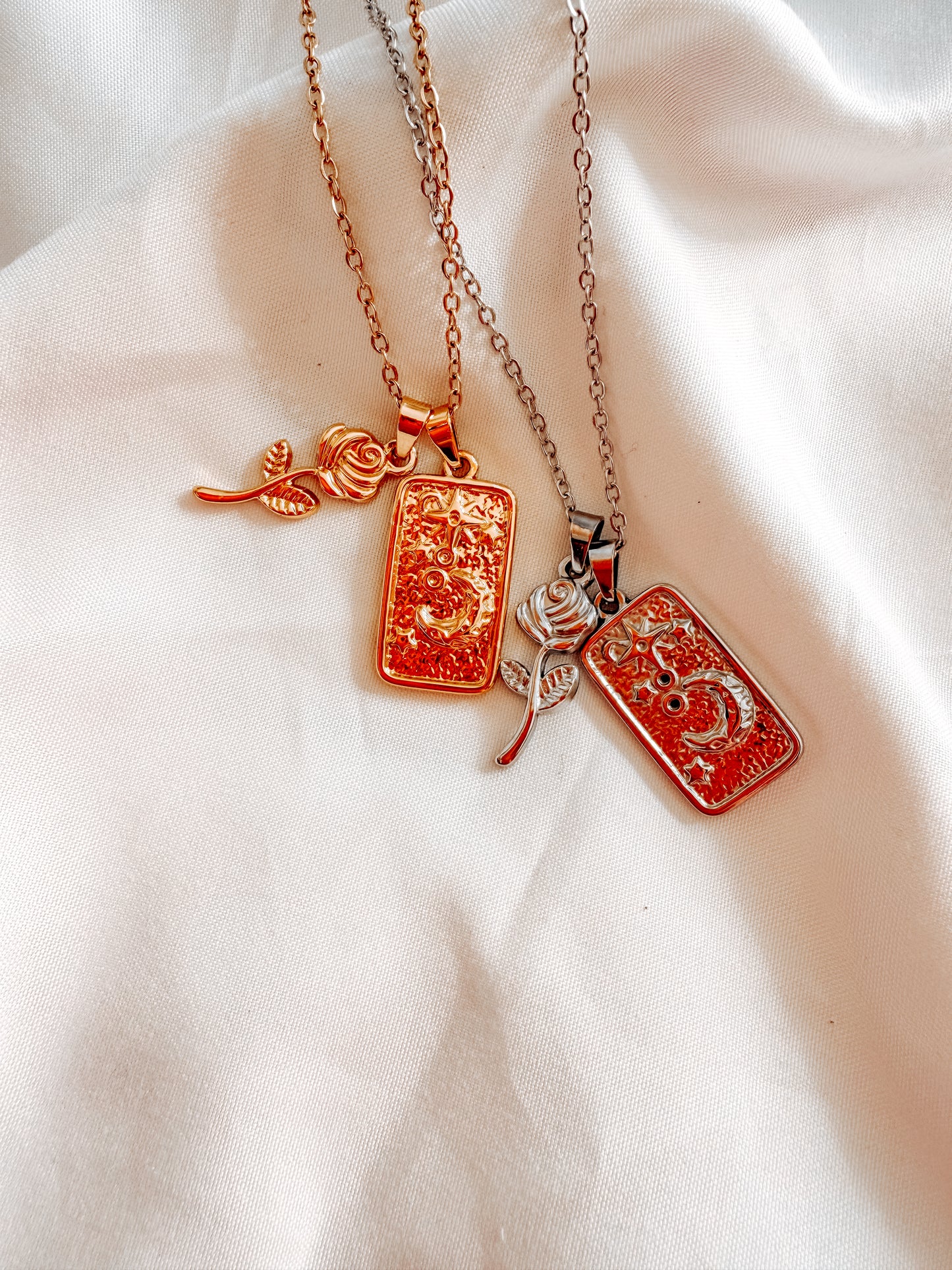 Collana Margherita special in acciaio inox, in oro e argento