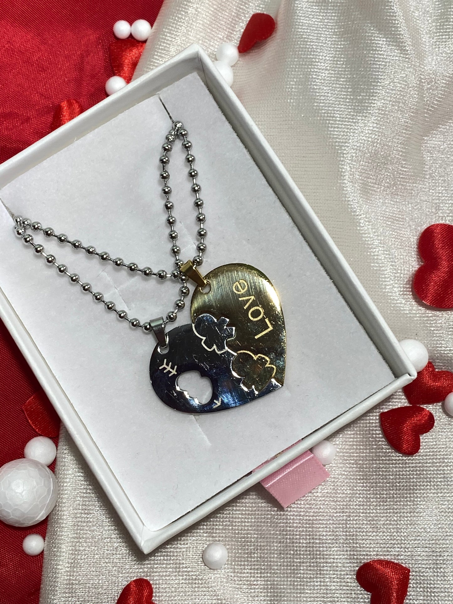 Collana a mezzo cuore best sale